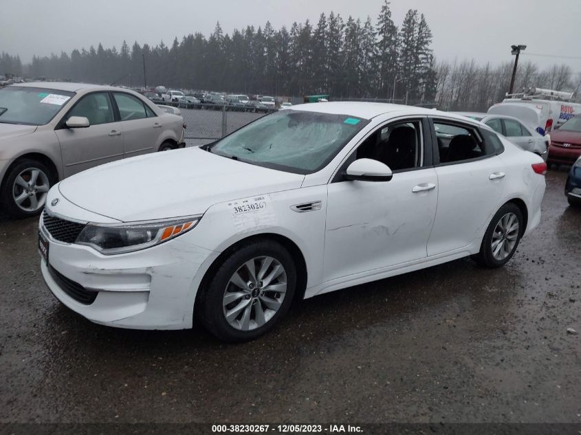 2016 Kia Optima Lx VIN: 5XXGT4L34GG059208 Lot: 38230267