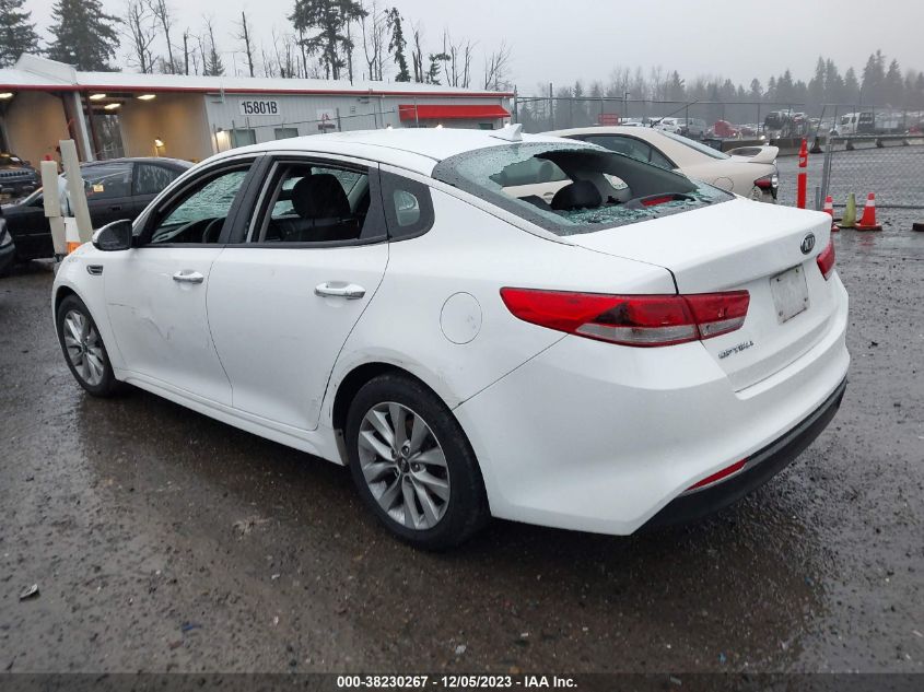 2016 Kia Optima Lx VIN: 5XXGT4L34GG059208 Lot: 38230267