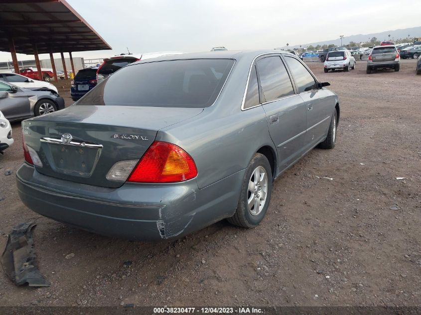 2000 Toyota Avalon Xl VIN: 4T1BF28B6YU030869 Lot: 38230477