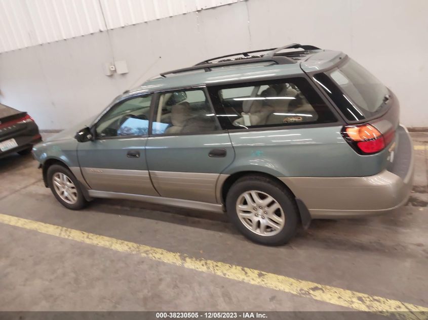 2001 Subaru Legacy Outback W/Rb Equip VIN: 4S3BH665X17635470 Lot: 38230505