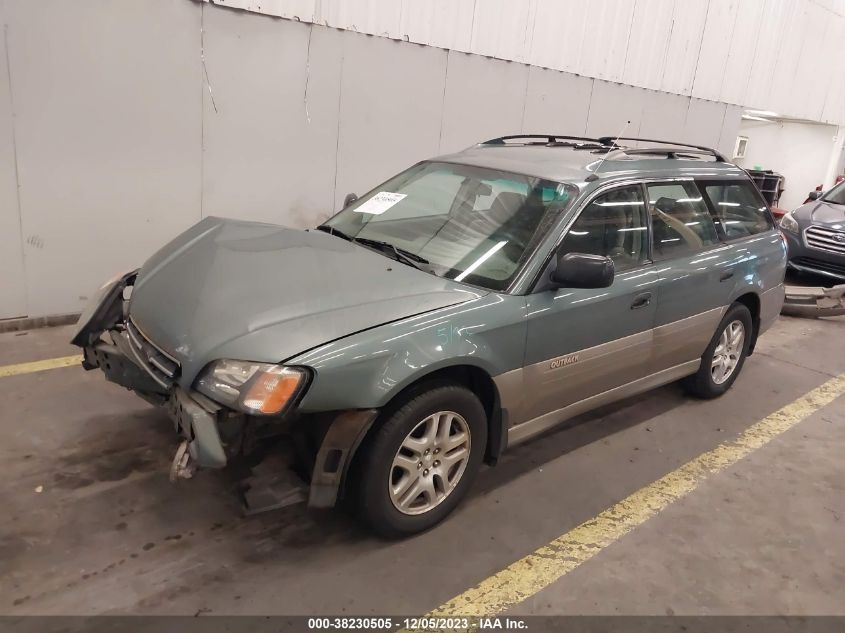 2001 Subaru Legacy Outback W/Rb Equip VIN: 4S3BH665X17635470 Lot: 38230505