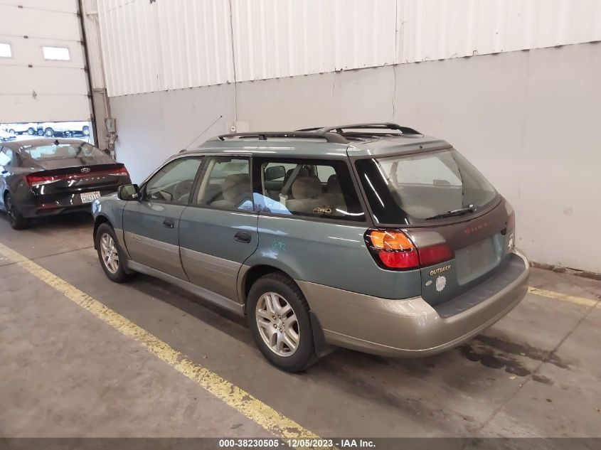 2001 Subaru Legacy Outback W/Rb Equip VIN: 4S3BH665X17635470 Lot: 38230505