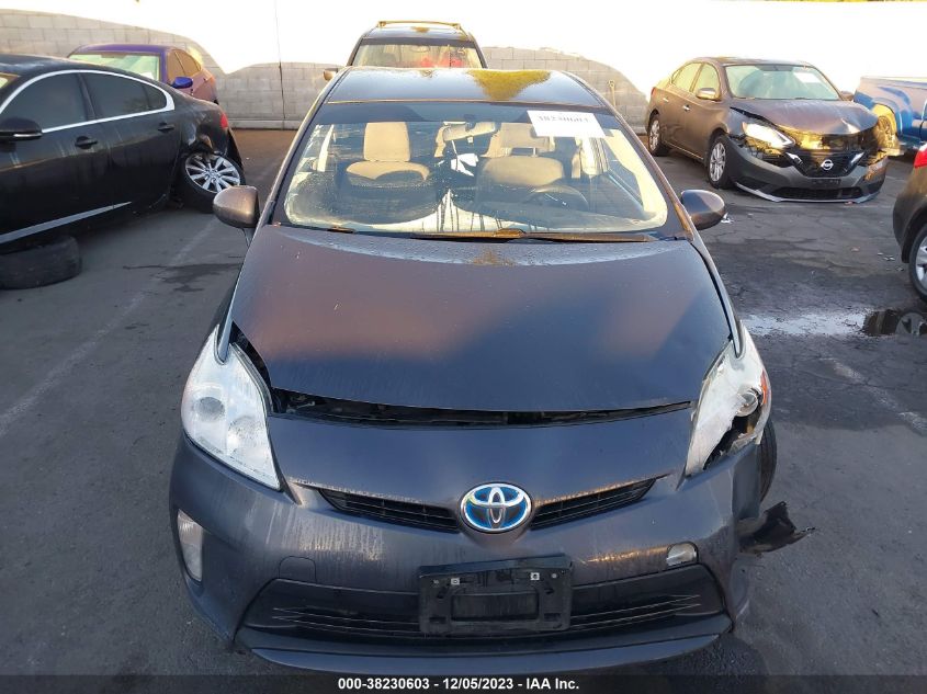 2015 Toyota Prius Three VIN: JTDKN3DU1F0475836 Lot: 38230603