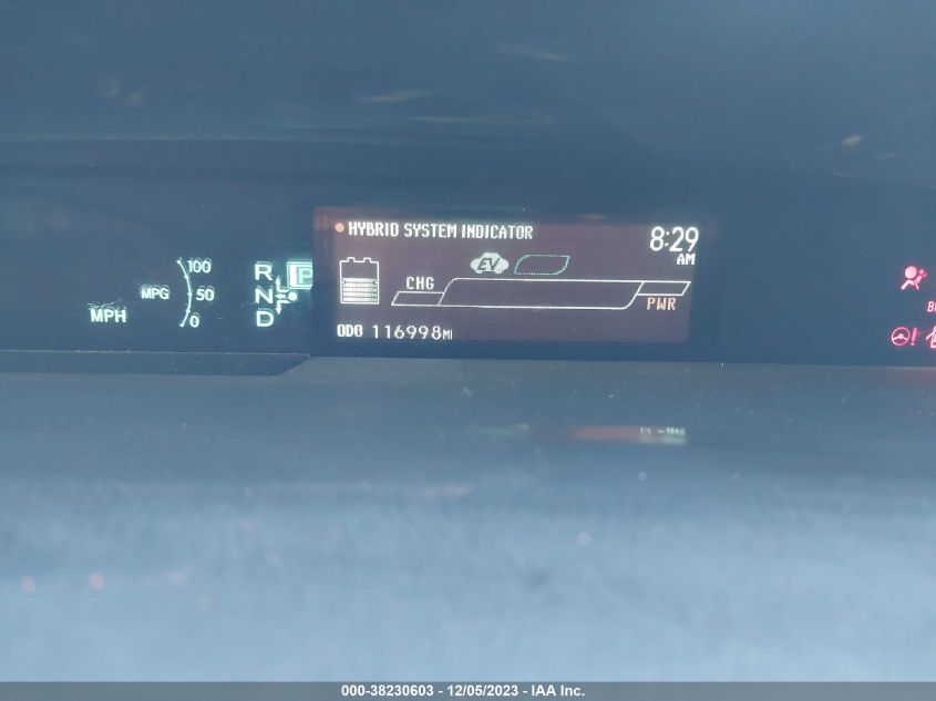 2015 Toyota Prius Three VIN: JTDKN3DU1F0475836 Lot: 38230603