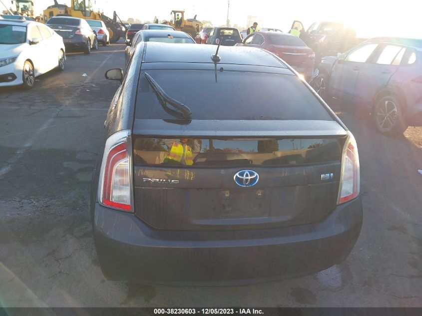 2015 Toyota Prius Three VIN: JTDKN3DU1F0475836 Lot: 38230603