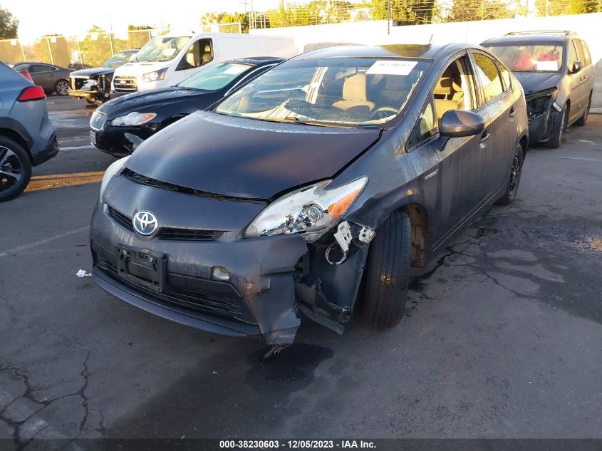 2015 Toyota Prius Three VIN: JTDKN3DU1F0475836 Lot: 38230603