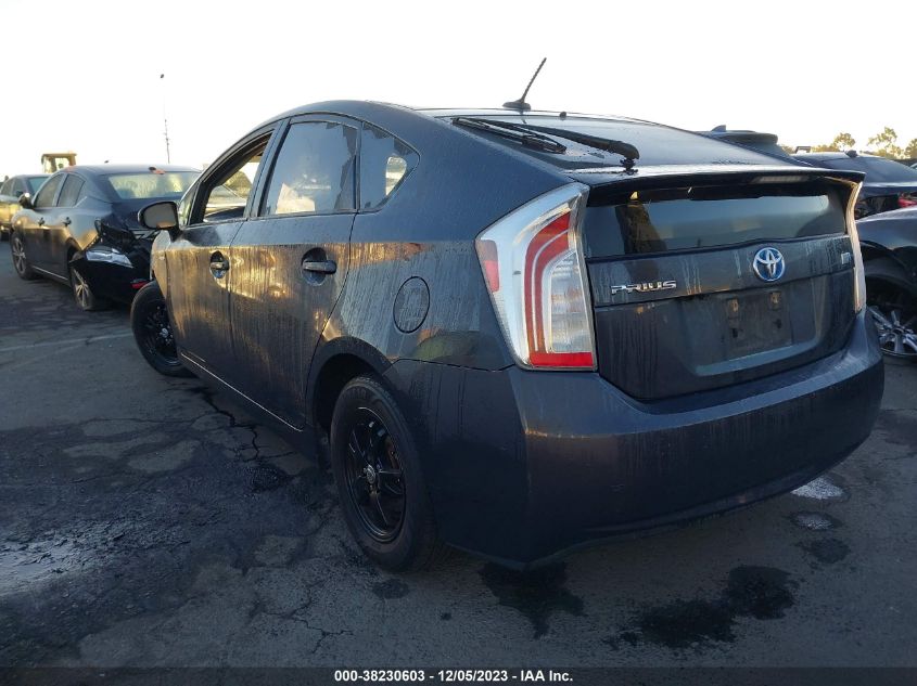 2015 Toyota Prius Three VIN: JTDKN3DU1F0475836 Lot: 38230603