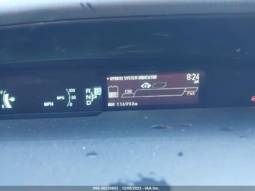 2015 Toyota Prius Three VIN: JTDKN3DU1F0475836 Lot: 38230603