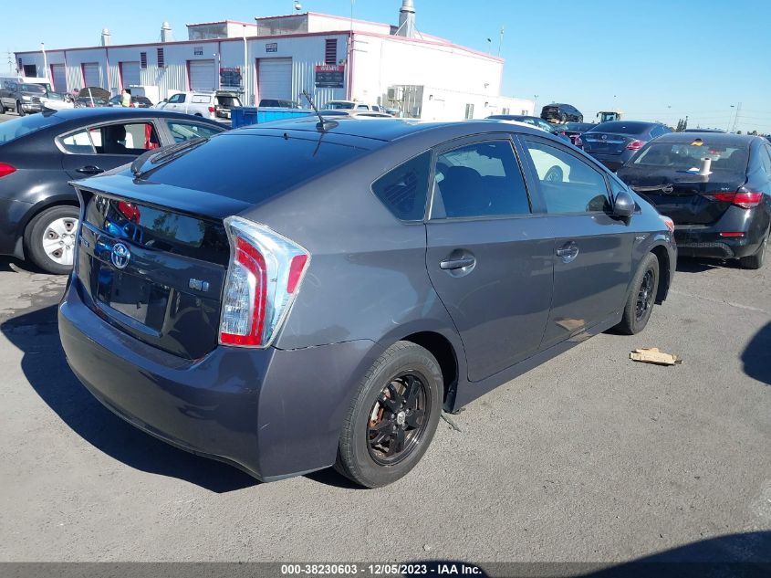 2015 Toyota Prius Three VIN: JTDKN3DU1F0475836 Lot: 38230603