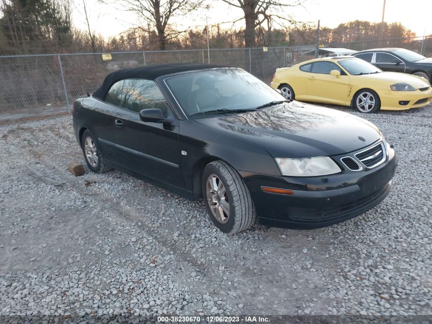 2007 Saab 9-3 2.0T VIN: YS3FD79Y876003082 Lot: 38230670