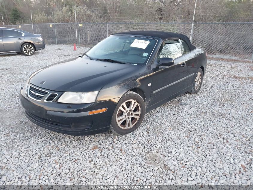 2007 Saab 9-3 2.0T VIN: YS3FD79Y876003082 Lot: 38230670