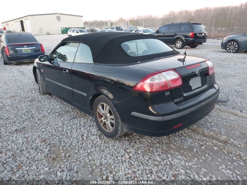 2007 Saab 9-3 2.0T VIN: YS3FD79Y876003082 Lot: 38230670