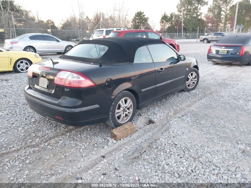 2007 Saab 9-3 2.0T VIN: YS3FD79Y876003082 Lot: 38230670