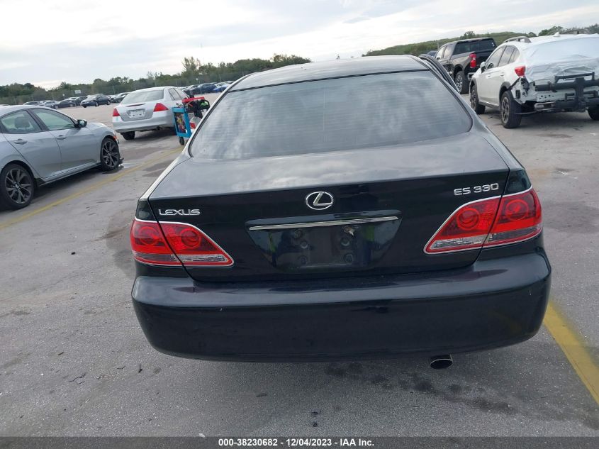 2005 Lexus Es 330 VIN: JTHBA30G855122392 Lot: 38230682