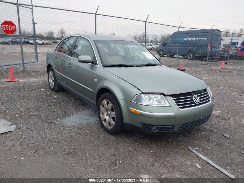 2002 Volkswagen Passat Glx VIN: WVWRH63B22P124653 Lot: 38231467