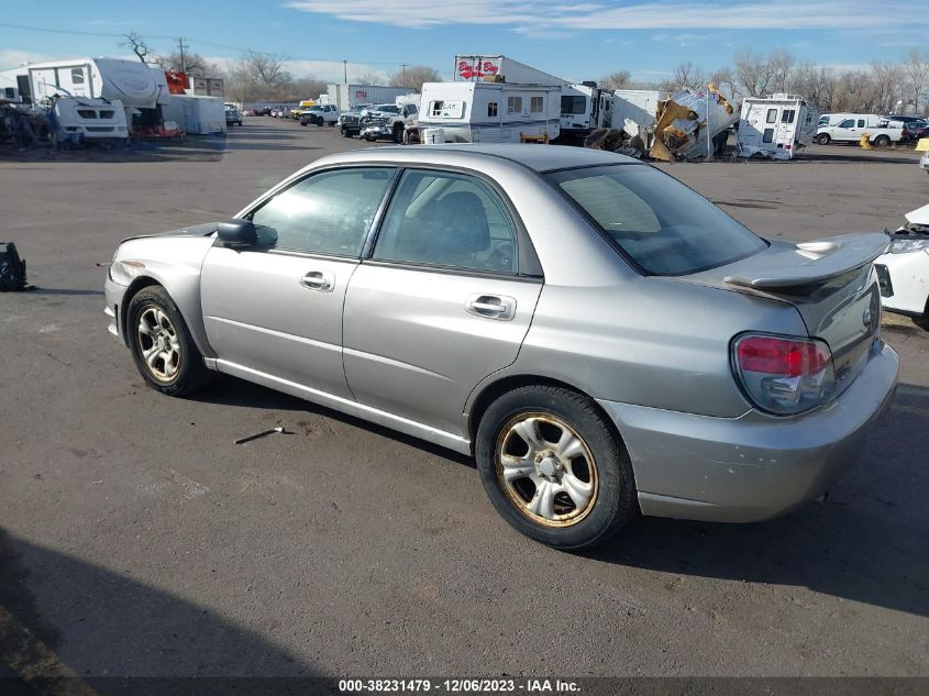 2006 Subaru Impreza 2.5I VIN: JF1GD67636H523027 Lot: 38231479