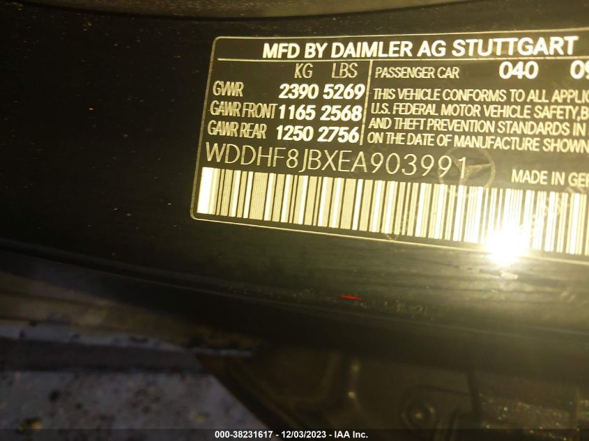 WDDHF8JBXEA903991 2014 Mercedes-Benz E 350 4Matic