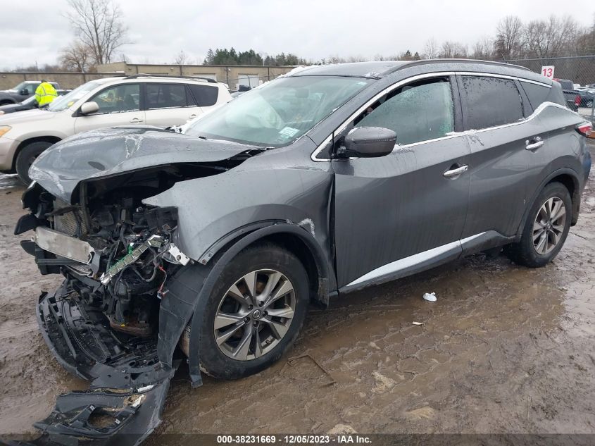 2017 Nissan Murano Platinum/S/Sv/Sl VIN: 5N1AZ2MG2HN134385 Lot: 38231669
