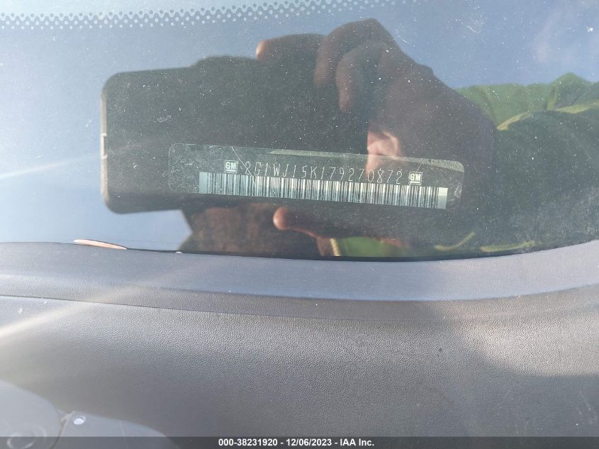 2007 Chevrolet Monte Carlo Ls VIN: 2G1WJ15K179270872 Lot: 38231920