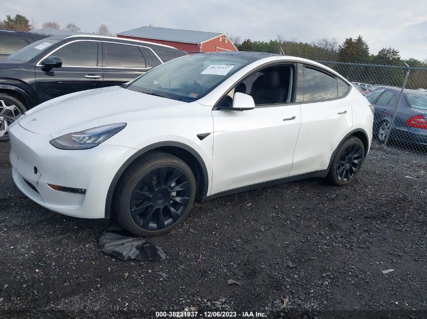 2021 Tesla Model Y Long Range Dual Motor All-Wheel Drive VIN: 5YJYGAEE3MF287236 Lot: 38231937