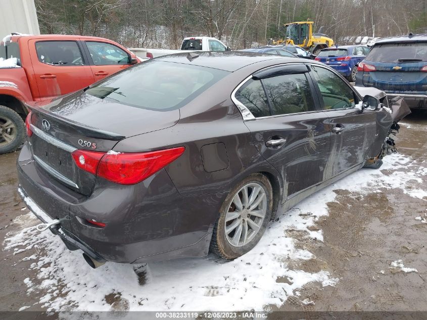 2014 Infiniti Q50 Premium VIN: JN1BV7AR5EM684286 Lot: 38233119