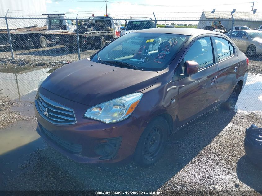 2017 Mitsubishi Mirage G4 Es VIN: ML32F3FJ3HHF10256 Lot: 38233689