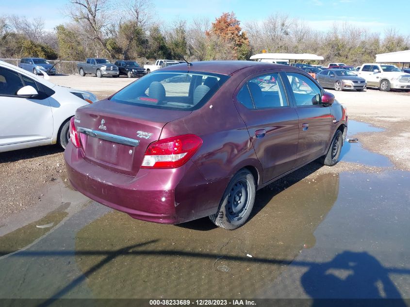 2017 Mitsubishi Mirage G4 Es VIN: ML32F3FJ3HHF10256 Lot: 38233689