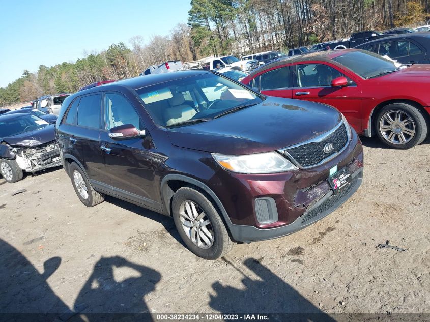 2014 Kia Sorento Lx VIN: 5XYKT3A62EG449637 Lot: 38234234