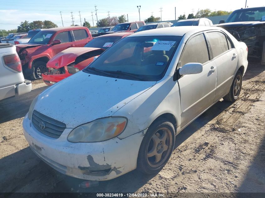 2003 Toyota Corolla Le VIN: 1NXBR32E23Z112610 Lot: 38234619