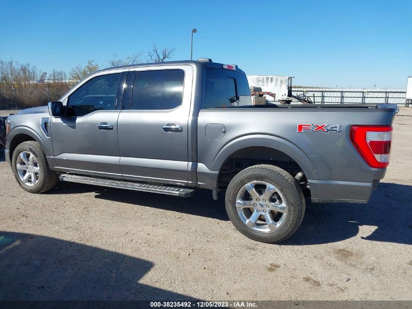 2022 Ford F-150 Lariat VIN: 1FTFW1E55NFC37655 Lot: 38235492