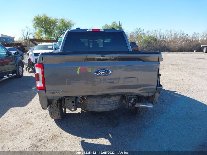 2022 Ford F-150 Lariat VIN: 1FTFW1E55NFC37655 Lot: 38235492