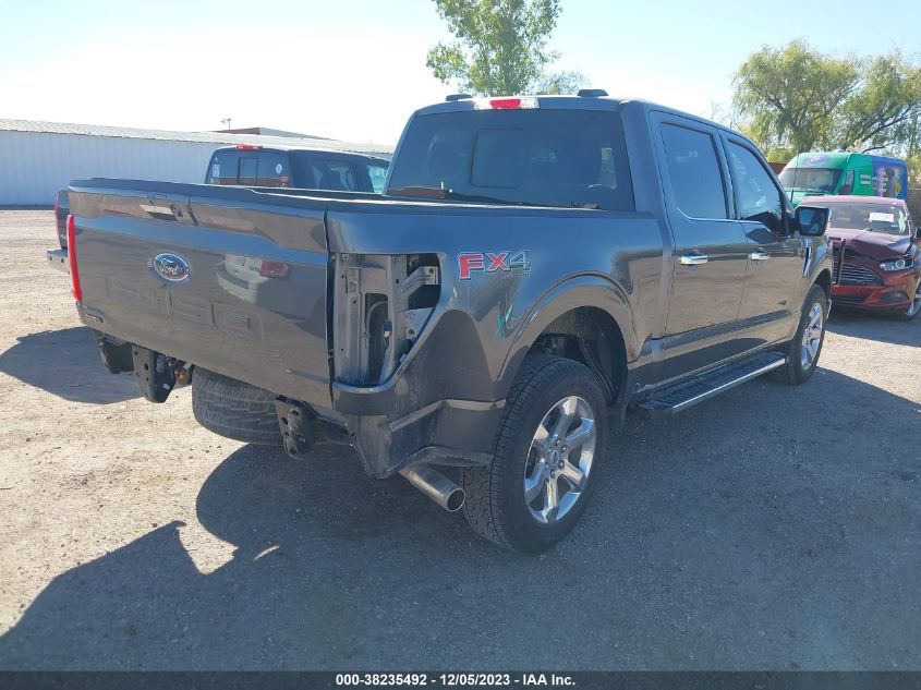 2022 Ford F-150 Lariat VIN: 1FTFW1E55NFC37655 Lot: 38235492