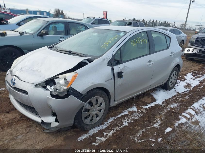 2013 Toyota Prius C One VIN: JTDKDTB35D1544502 Lot: 38235499