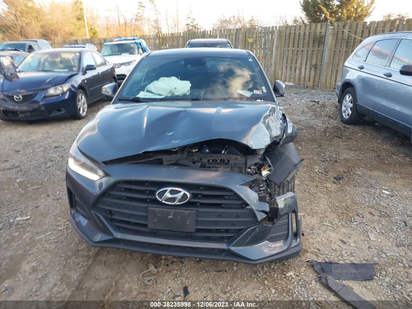 2019 Hyundai Veloster 2.0 VIN: KMHTG6AF2KU018604 Lot: 38235998