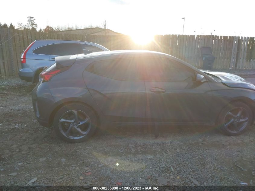 2019 Hyundai Veloster 2.0 VIN: KMHTG6AF2KU018604 Lot: 38235998