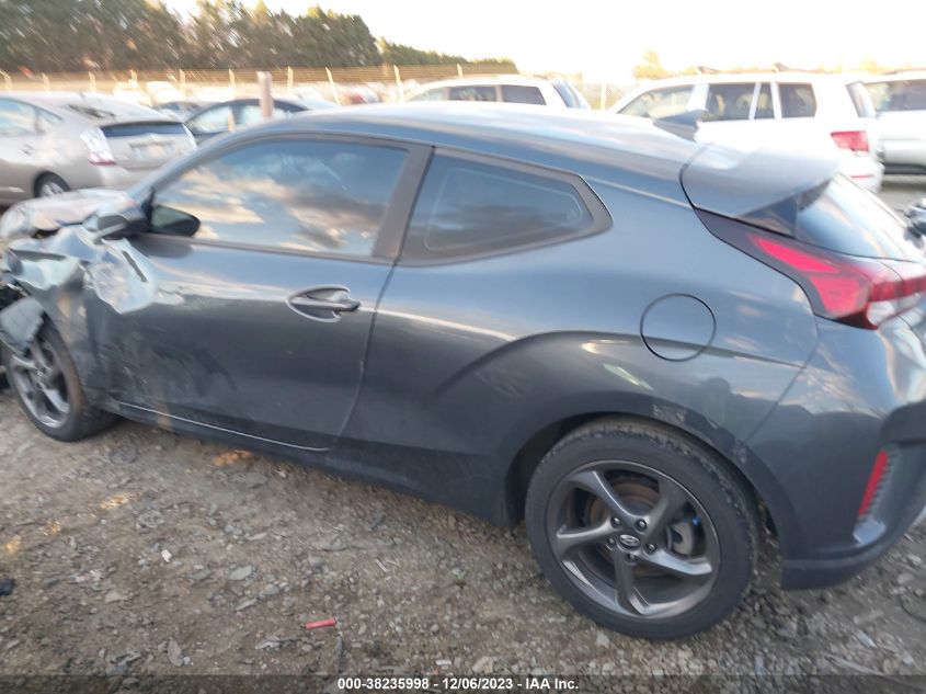 2019 Hyundai Veloster 2.0 VIN: KMHTG6AF2KU018604 Lot: 38235998