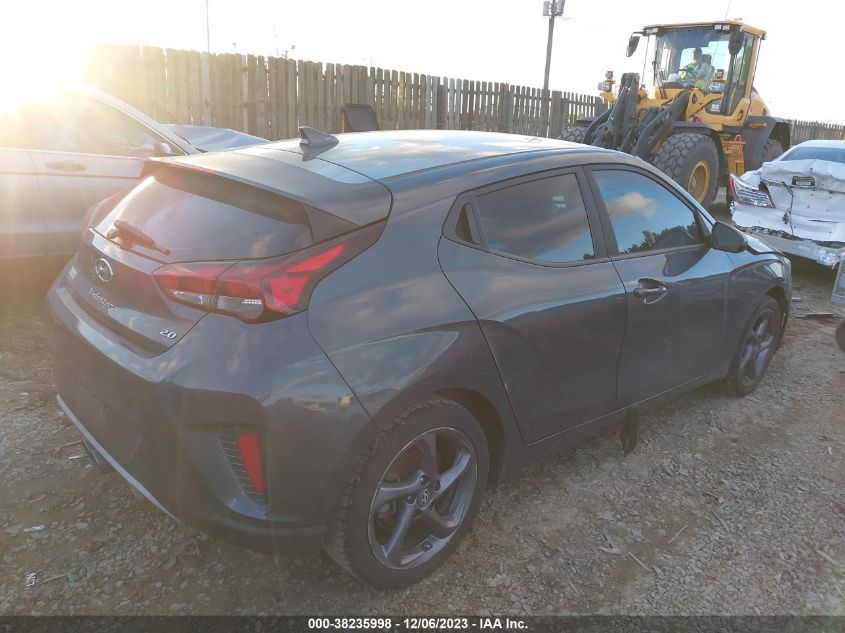 2019 Hyundai Veloster 2.0 VIN: KMHTG6AF2KU018604 Lot: 38235998