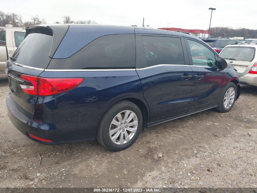 2022 Honda Odyssey Lx VIN: 5FNRL6H2XNB009952 Lot: 38236172