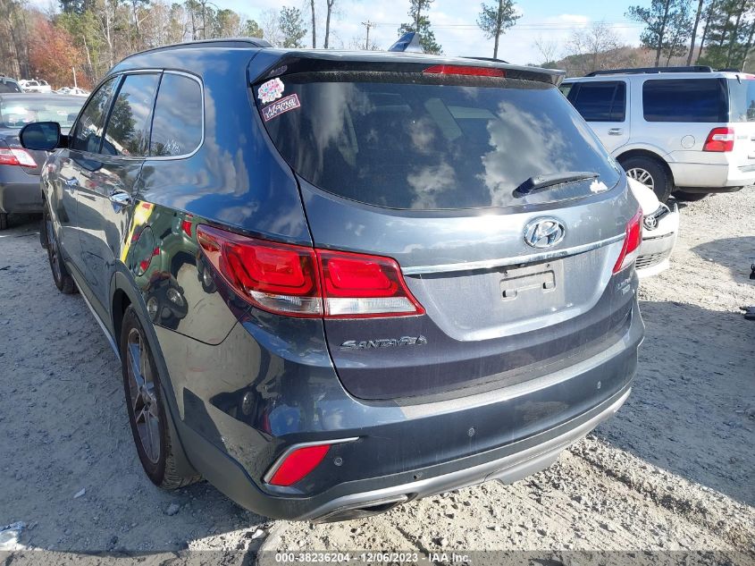 2017 Hyundai Santa Fe Limited Ultimate VIN: KM8SR4HF8HU211638 Lot: 38236204