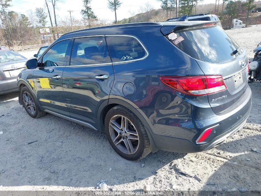 2017 Hyundai Santa Fe Limited Ultimate VIN: KM8SR4HF8HU211638 Lot: 38236204