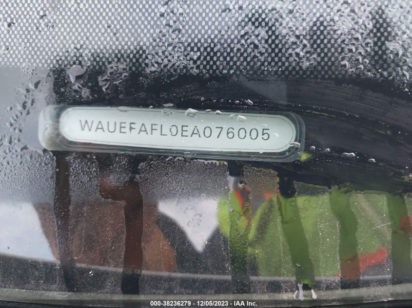 2014 Audi A4 2.0T Premium VIN: WAUEFAFL0EA076005 Lot: 38236279