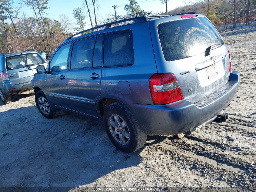 2004 Toyota Highlander V6 VIN: JTEGP21A840026909 Lot: 38236338