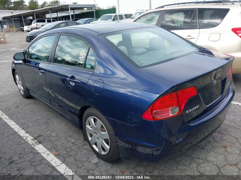 2007 Honda Civic Lx VIN: 1HGFA16567L138782 Lot: 38236341