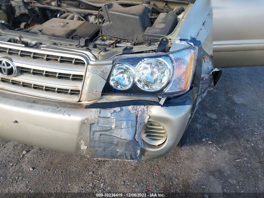 2002 Toyota Highlander V6 (A4) VIN: JTEHF21A620058164 Lot: 38236419