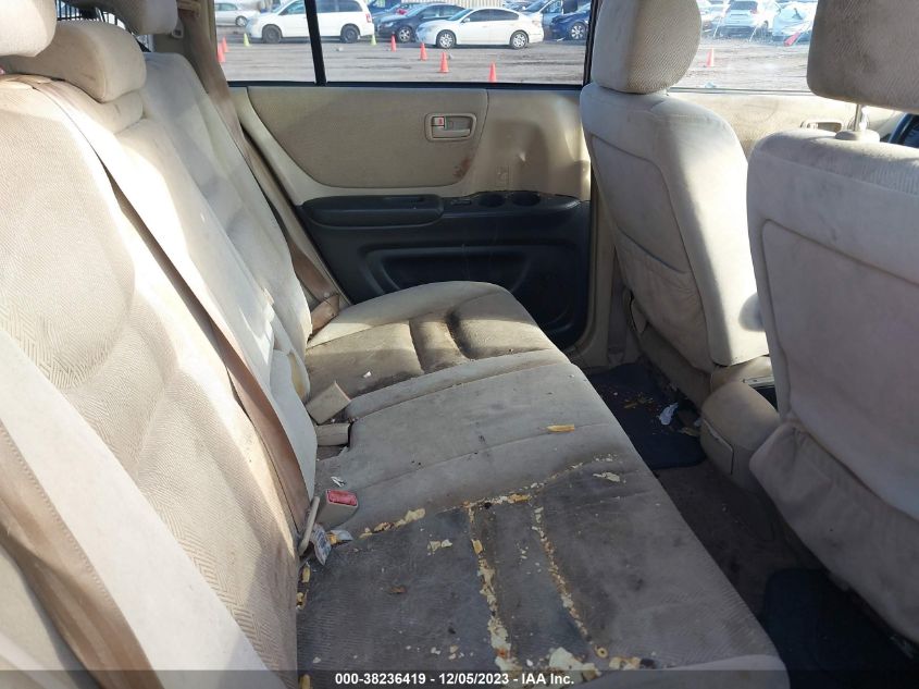 2002 Toyota Highlander V6 (A4) VIN: JTEHF21A620058164 Lot: 38236419