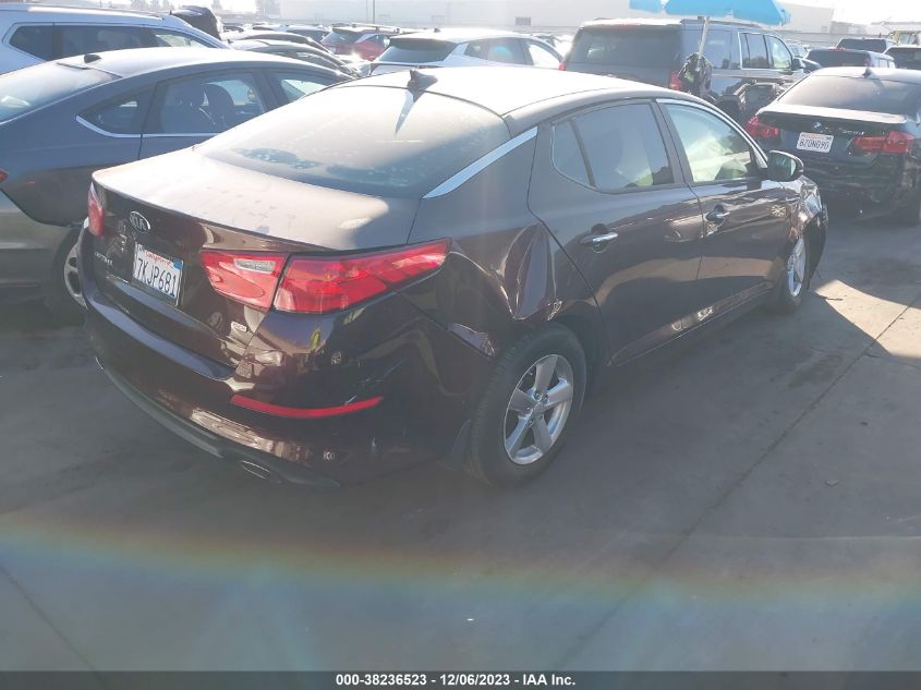 2015 Kia Optima Lx VIN: 5XXGM4A71FG439155 Lot: 38236523