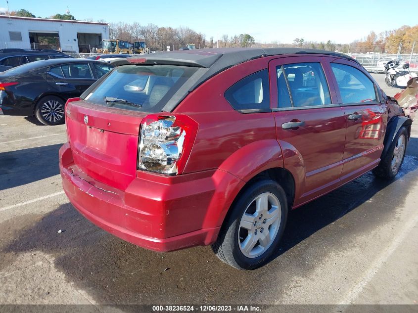 2008 Dodge Caliber Se VIN: 1B3HB28C78D660078 Lot: 38236524