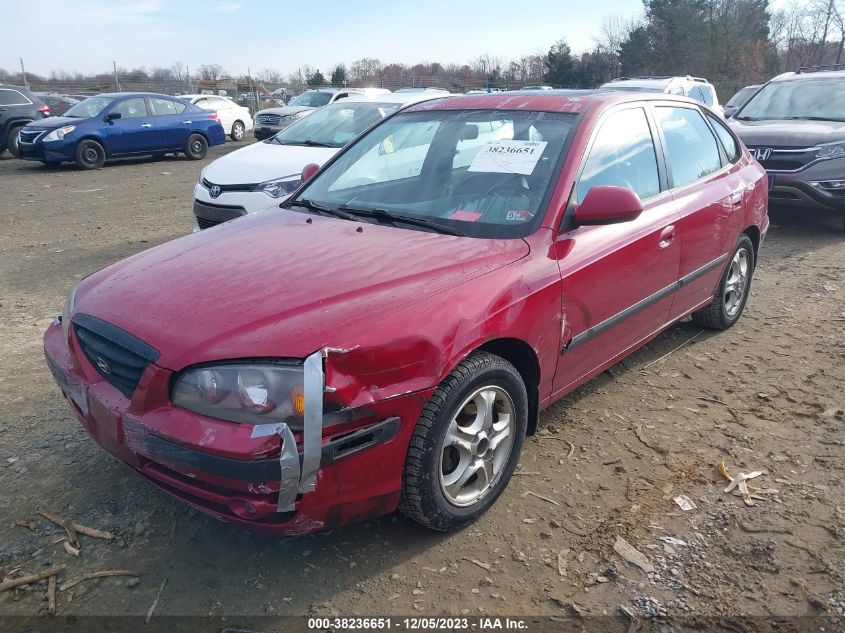 2005 Hyundai Elantra Gls/Gt VIN: KMHDN56D75U166604 Lot: 38236651