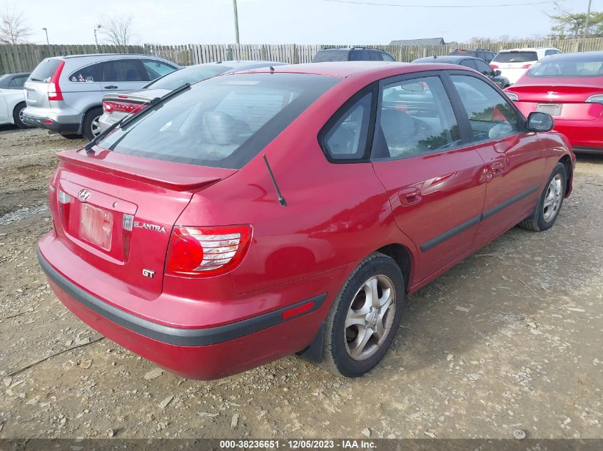 2005 Hyundai Elantra Gls/Gt VIN: KMHDN56D75U166604 Lot: 38236651