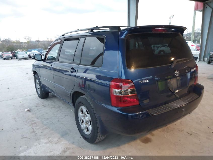 2007 Toyota Highlander VIN: JTEGD21A170166684 Lot: 38237188